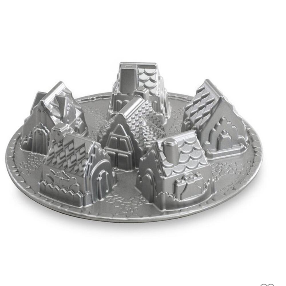 Nordic Ware Cozy Village Baking Pan Bundt Platinum Collection